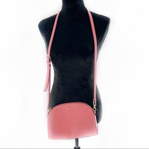 Kate Spade Tori Larchmont Avenue, Carolina Coral, Pebbled Leather, Crossbody Bag